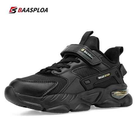 

Baasploa Children Sneakers Breathable Sports Running Sneaker Leather Tennis Shoes Casual Walking Shoes For Boys Child Girls Kids