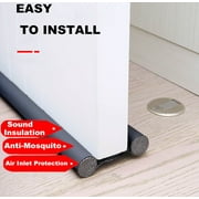 6-Piece Door Sweep Weather Stripping or Door Seal - Under Door Draft Stopper, Soundproof, Windproof, Dustproof, Light & Insect Resistant, Under Door Noise Blocker (12.8 Inches)