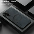 thumbnail image 2 of for Samsung Galaxy S20 PU Leather Case, Vintage Compatible with MagSafe and Wireless Charging Slim Fit-Drop Scratch Resistant Support Magnetic Car Mount Case Cover for Galaxy S20, Black, 2 of 9