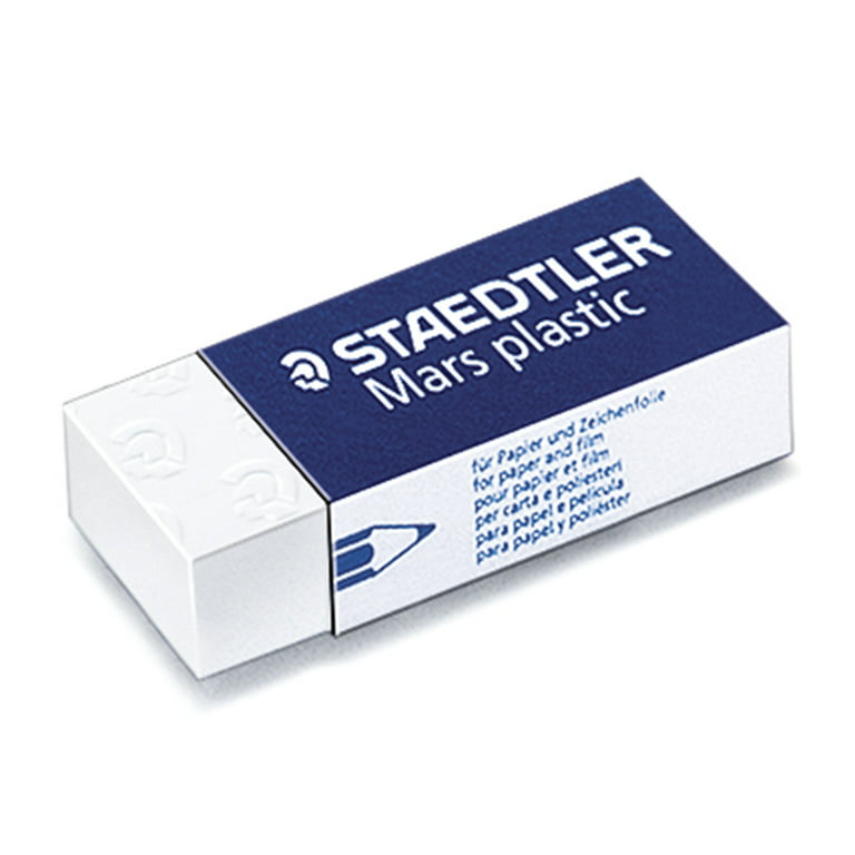 Qty = 1 Box of 20: Staedtler Mars Plastic White Vinyl Eraser P/N 526 50 UP