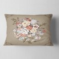 thumbnail image 2 of Designart White and Yellow Floral Pattern - Floral Throw Pillow - 12x20, 2 of 5