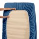 thumbnail image 5 of Juego de ropa de cama para el hogar Sábana de cama Funda de colchón Funda de almohada Juego de ropa de cama de poliéster de color sólido, Azul marino, Completo, 4pcs / set Eigraketly HA6267-15B, 5 of 7