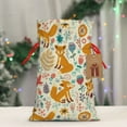 thumbnail image 5 of KLL Whimsical Fox Floral Garden for Christmas Gift Bag,Holiday Bags for Gifts Christmas Bags & Drawstring Gift Pouch Reusable Holiday Gift Bags & Party Favor Bags (1 PCS)-Medium, 5 of 9