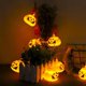 thumbnail image 2 of Cadena de linterna de calabaza de Halloween de 3 m de largo con 30 luces LED de calabazas para decoración interior y exterior de Halloween Adornos de decoraciones de calabaza de ot, 2 of 5