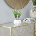 thumbnail image 2 of DecMode 11" Artificial Agave Plant in Realistic Leaves and White Ceramic Pot, 2 of 7