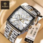 Men's business steel belt quartz fashion three-eye six-pin watch