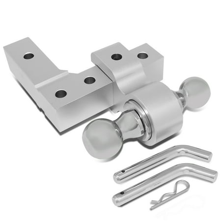 Adjustable Tow Hitch >> Aluminum 6 Drop Adjustable Dual Ball Tow Towing Hitch Fits 2 Trailer Receiver Adjustable Tow Hitch >> Aluminum 6 Drop Adjustable Dual Ball Tow Towing Hitch Fits 2 Trailer Receiver
