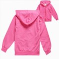 thumbnail image 5 of Staki Toddler Zip-Up Hoodies for Boys and Girls Colorful Cotton Blend Sweatshirts with Pockets Sizes 2T-15Y(Hot Pink,3-4 Years), 5 of 7