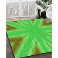 thumbnail image 2 of Ahgly Company Indoor Rectangle Patterned Neon Green Area Rugs, 8' x 12', 2 of 6