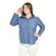thumbnail image 1 of Camisa tipo mezclilla Roman Fashion /Tallas Extras, 2737 (Azul marino) azul 42, 1 of 7