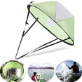 thumbnail image 3 of Kayak Boat Wind Sail Canoe Wind Sail Foldable Transparent Clear Window Outboard Drifting Sail(Green), 3 of 9