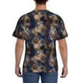 thumbnail image 3 of Qekee Watercolor Snake Skin Classic Fit T-Shirt Men's Shirt Men's Tight Short Sleeves for Exercise, Running, Mountaineering - Watercolor Snake Skin, 3 of 9