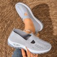 thumbnail image 2 of Zapatos ortopédicos para mujer, zapatillas ortopédicas tejidas con soporte de arco ancho, sin cordones, informales, transpirables, suaves y antideslizantes., 2 of 7