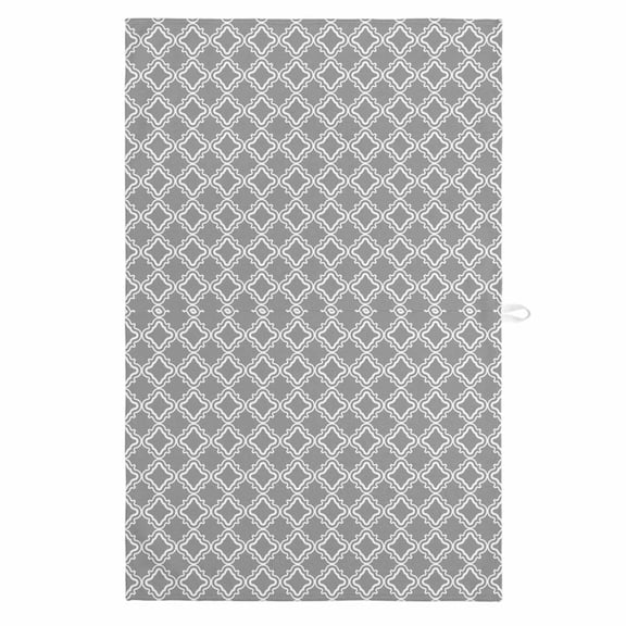 Dark Grey Morocco 1 Pack Kitchen Towel, Water Absorbent Dish Towel, Modern Abstract Classic Geometric Decorative Hand Towels - Quick Drying Cloth for Cooking Baking, 18x28 Inch