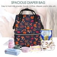 thumbnail image 4 of Yiaed Autumnal Forest Print Multi-Function Travel Backpack Nappy Bags, Nursing Bag, Fashion Mummy, Roomy Waterproof for Baby Care, Stylish and Durable, 4 of 5