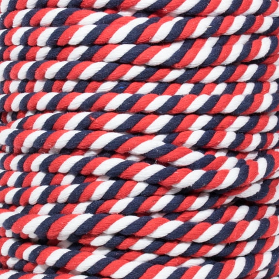 Super Soft 3 Strand Twisted Cotton Rope - Multiple Colors to Choose from in Various Diameters and Lengths