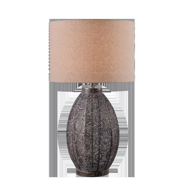 Kenroy Home 34049AGDBRZ Lampe de Table Adaline - 21 x 17,25 x 17,25 Po.