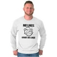 thumbnail image 4 of Popeye Quote What Me Likes Long Sleeve TShirt Men Women Brisco Brands S, 4 of 5