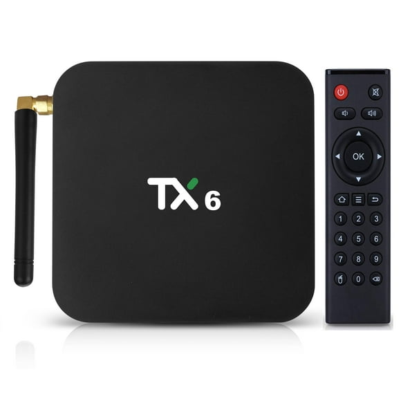 Android 9.0 TV Box TX6 Android TV Box 4GB DDR3 RAM 64GB ROM 4K Ultra HD Support 2.4G/5.8G Dual WiFi BT 4.1 USB 3.0