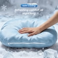 thumbnail image 4 of COOKCOK Ergonomic Cervical Memory Foam Pillow for Neck Pain Relief, Cooling Shell Cloud Bed Pillow for Side Back Sleepers, Blue, 4 of 7