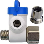 John Guest 1/2 x 3/8 x 3/8 Polypropylene Angle Stop Adapter Valve