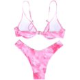 thumbnail image 2 of Maillot de Bain Deux Pièces pour Femmes, Bikini Triangle et String à Nouer sur le Côté, 2 of 4