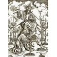 thumbnail image 2 of Durer, Albrecht 14x18 White Modern Wood Framed Museum Art Print Titled - The Revelation Of St John 2, 2 of 4