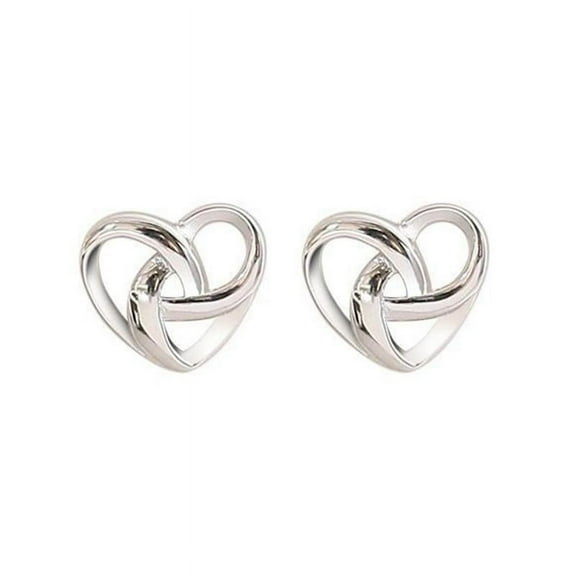 1pair Simple Sweet Hollow Love Heart Shape Stud Earrings For Women 925 Sterling Silver Prevent Allergy Earrings For Jewelry D6F3