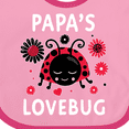 thumbnail image 4 of Inktastic Valentine's Day Papa's Lovebug Boys or Girls Baby Bib, 4 of 4