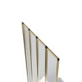 thumbnail image 2 of 56-in. x 33-in. Accordion-Style Bathtub Shower Door in Matte Black & Brushed Gold, 2 of 13