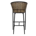thumbnail image 4 of Banco de Bar Exterior Tulum Taburete Rattan Sintentico Estructura Metal Todo Tipo Clima Grupo Microtec  terraza Patio Resistencia UV y Salina Barstool, 4 of 6