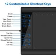 thumbnail image 2 of Mesase Graphics Drawing Tablet 9.84*5.9‘‘ Active Area 5080LPI Resolution Battery-Free Stylus Black, 2 of 7