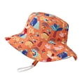 thumbnail image 3 of Baby Bucket Hat Outdoor Sun Protection Casual Hats with Wide Brim Fashionable Cute Cap for Boys & Girls Summer Fashion Headwear Orange One Size, 3 of 4