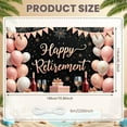 thumbnail image 2 of Pink Theme Happy Retirement Banner Gold Decor Retirement Party Display Balloon Arrangement Gift Box Design Festive Backdrop for Retirement Party Indoor Decoration Photo Backdrop, 2 of 9