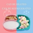 thumbnail image 3 of Silicone Divided Toddler Plates Portable Non Slip Suction Plate Style 1, 3 of 5