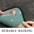 thumbnail image 6 of Chihuahua and Footprints Door Rugs,Washable Non Slip Door Mats Indoor,Decorative Door Mats,Entry Mat Indoor for Entrance,Bedroom,Kitchen,Bathroom,30"x17", 6 of 6