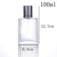 thumbnail image 3 of Frosted Glass Bottle Perfume Atomizer Refillable Spray Empty Perfume Bottle for Men and Women,Perfume Travel Refillable,100ML, 3 of 5