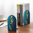 thumbnail image 5 of Picia Largemouth Bass Fish Pattern Wood Bookends for Shelves,Non-slip Bookends, Heavy Duty Wooden Bookend Support,1 Pair, 5 of 8