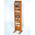 thumbnail image 1 of Wooden Mallet MR10-FSBL Cascade Free Standing 10 Pocket Magazine Rack - Black, Light Oak & Medium Oak, 1 of 1