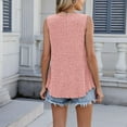thumbnail image 4 of JGGSPWM Loose Fit Ribbed Tank Tops for Women Crew Neck Sleeveless Summer Casual Lightweight Knit Sweater Shirts Pink XL, 4 of 7