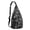 Black-53, variant on Gothic Celestial Sling Backpack - Dark Moon & Sun Design, Multi-Functional Pack for Cycling & Nighttime Commute