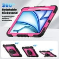 thumbnail image 4 of Junayo for iPad Air 11 Inch Case 2024 M2 (6th Gen) Heavy Duty Shockproof Protective Case with Screen Protector Stand and Hand Strap Shoulder Strap, 4 of 8