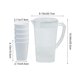 thumbnail image 3 of Jarra de café frío de plástico de gran capacidad con tapa de presión, adecuada para bebidas frías y calientes, dispensador de bebidas para el hogar con 5 tazas, apto para lavavajillas., 3 of 9