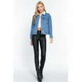 thumbnail image 2 of Inner Fur Oversized Denim Jacket, 2 of 5