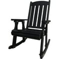 thumbnail image 6 of Innovaze Wooden Patio Rocking Chair, Solid Fir Wood, Heavy Duty 600LBS, for Outdoor or Indoor, Black, 6 of 7