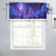thumbnail image 4 of Wolf Kitchen Curtain Valances Forest Wild Animals Fantasy Starry Night View Rod Pocket Valances for Bedroom Living Room Dining Room 54 by 18 in, 1 Panel, 4 of 6