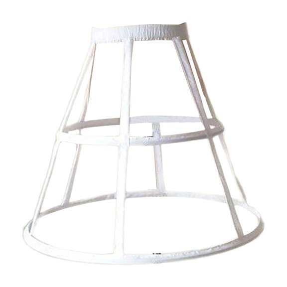 BLESIYA Cage Hoop Skirt Petticoat Crinoline Pannier Petticoat for Party Prom Cosplay White