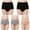 Gray, variant on Homenesgenics Plus Size Female Cotton Underwear - Women's High Waist Lace Seamless Soft Comfy Breathable Panties Briefs Hipster Boy Shorts Thong Underpants Black XXXL