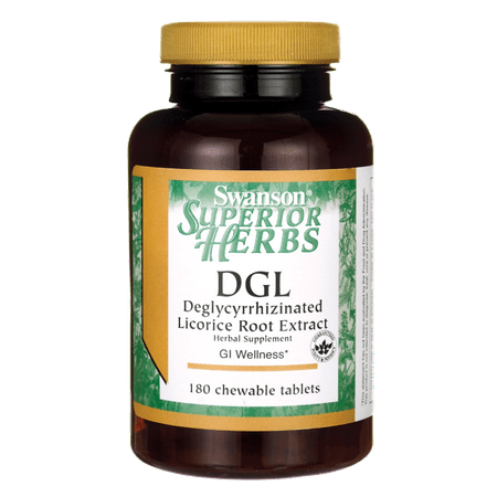 - Swanson Dgl (Licorice) 385 mg 180 Chwbls