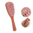 thumbnail image 4 of Unique Bargains 1 Pc Long Handle Massage Hair Brush for Head Massage 8.46"x2.76"x1.18" Red, 4 of 6